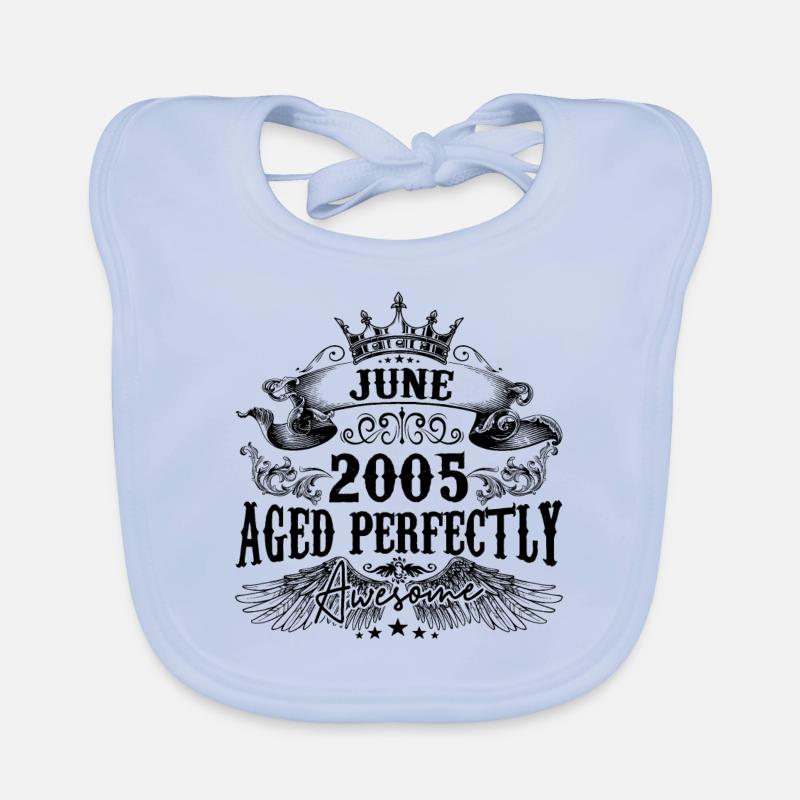 2005| Juni Aged Perfectly 2005 Geburtstagsgeschenk Baby Bio-Lätzchen