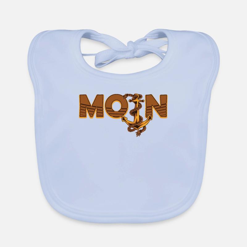 Moin - Dialecte d’ancrage Mer du Nord Moin Moin Bavoir bio Bébé