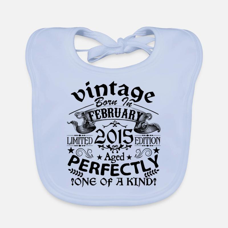 Février 2015 | Vintage 2015 | né en Février Bavoir bio Bébé