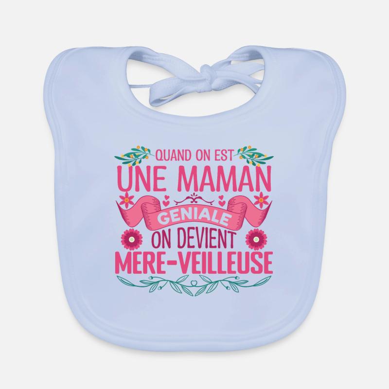 Mère veilleuse cadeau pour maman mère parfaite Bavoir bio Bébé