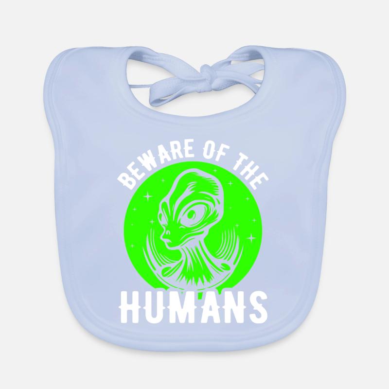Alien, OVNI, UAP, Espace, Objet volant spatial Bavoir bio Bébé