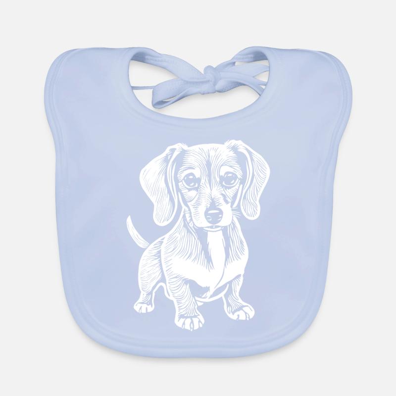 Teckel, mon fidèle compagnon - chiot Bavoir bio Bébé