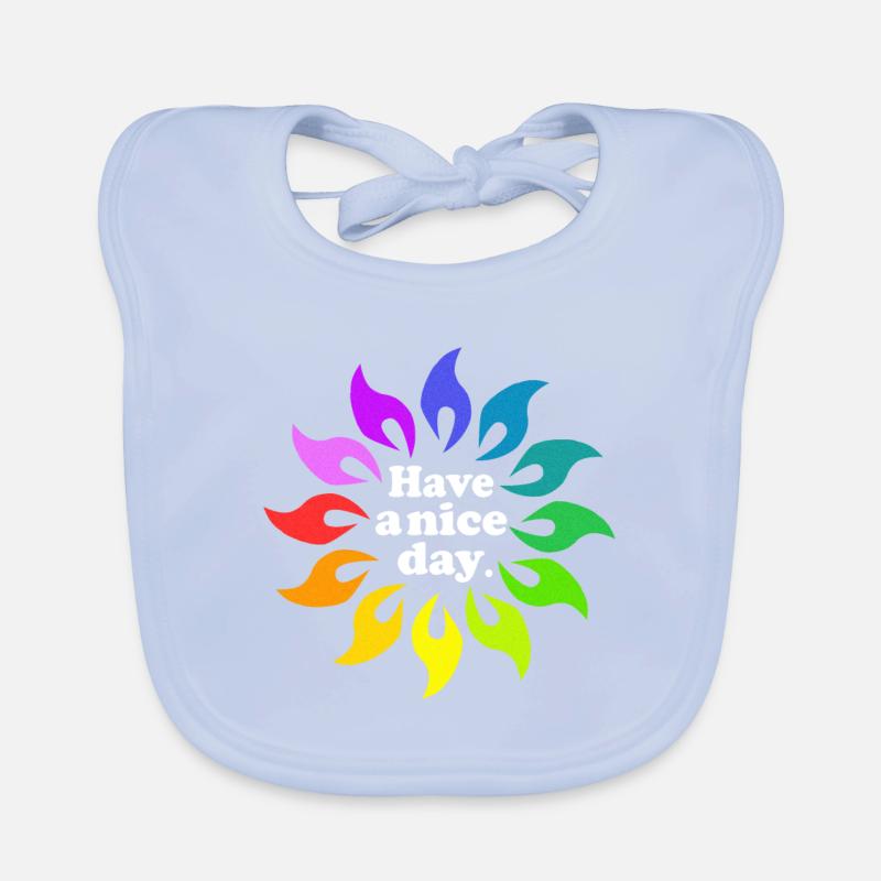 Have a nice day Organic Baby Bibs