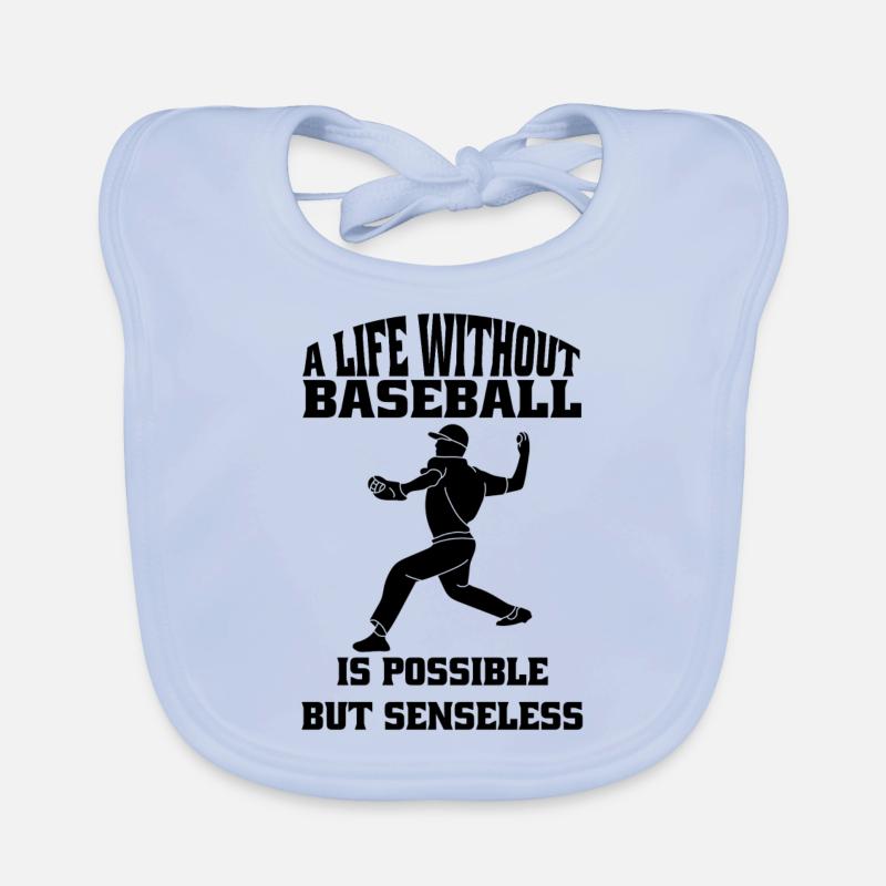 Baseball Joueurs de baseball Équipe de baseball Joueurs de baseball Bavoir bio Bébé