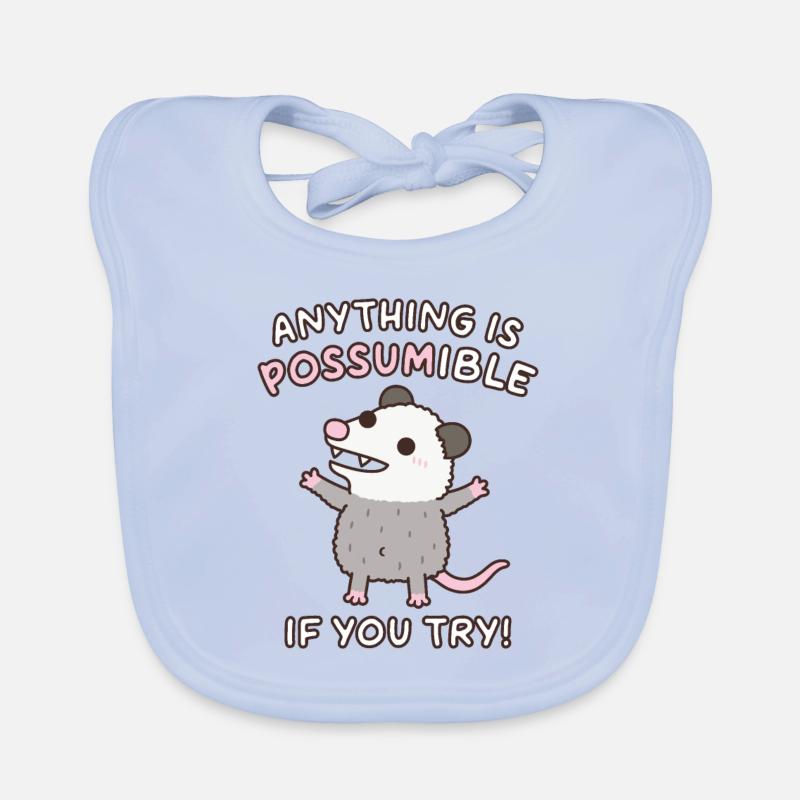 Opossum mignon tout est possible si vous essayez Bavoir bio Bébé