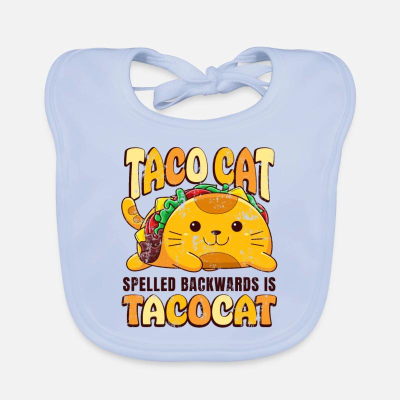 Taco Cat orthographié à l’envers est Tacocat Cinco de Bavoir bio Bébé