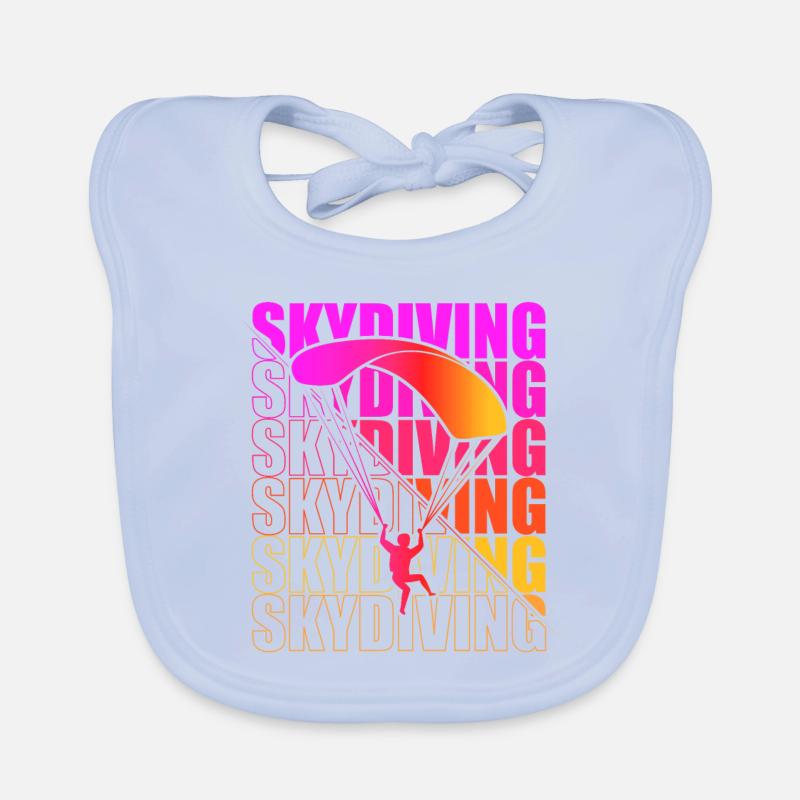 Skydive Freefly Skydiver Shirt Skydiving Organic Baby Bibs