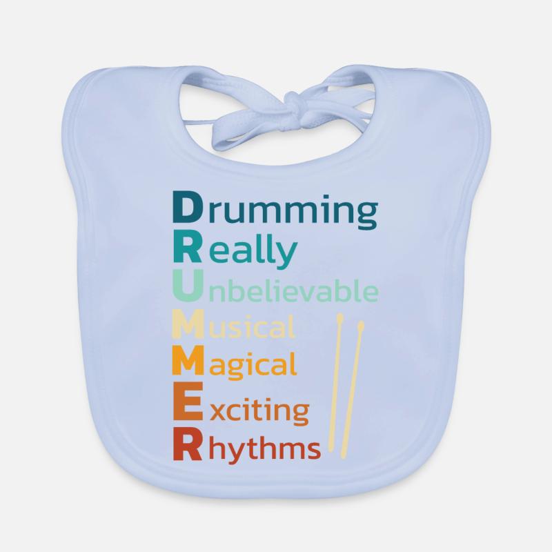 Drummers Drummers Drummers Drummers Organic Baby Bibs