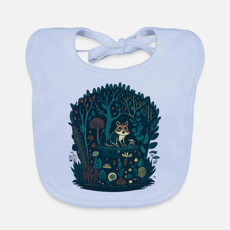 Forest Chipmunk Organic Baby Bibs