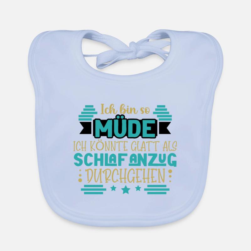 Ich bin so müde Baby Bio-Lätzchen