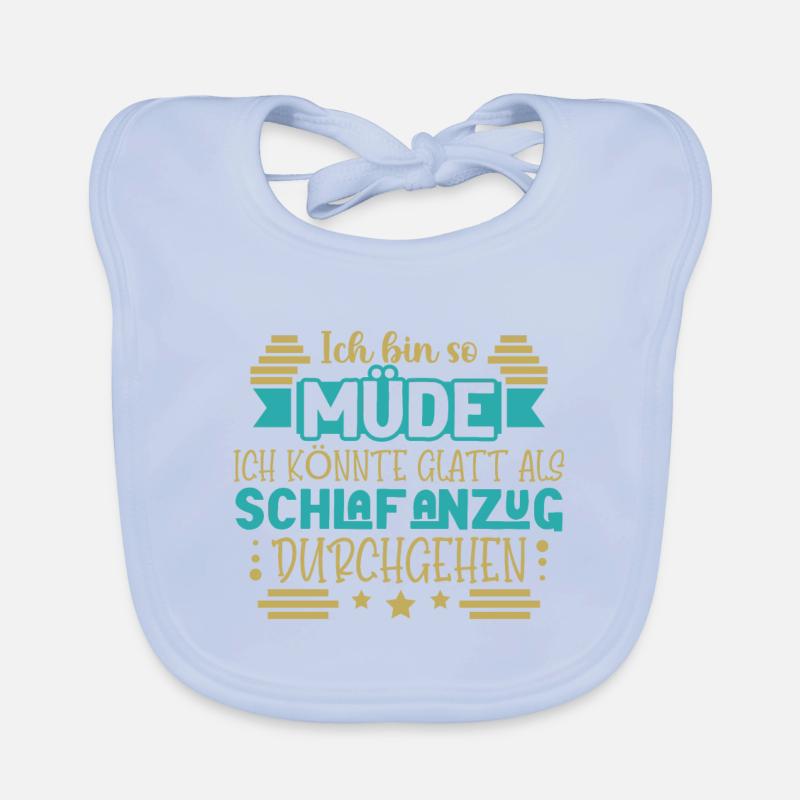 Ich bin so müde Baby Bio-Lätzchen