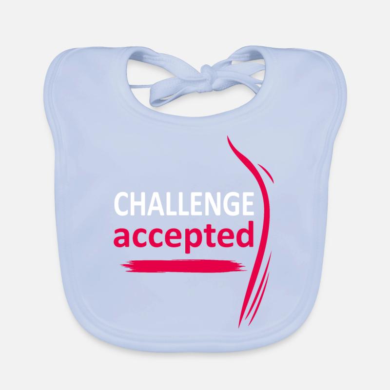 Défi accepté Bavoir bio Bébé