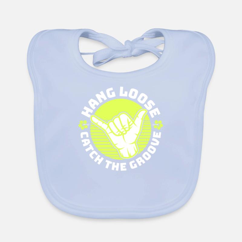 Surfing, kitesurfing, wakeboarding, beach surfers Organic Baby Bibs