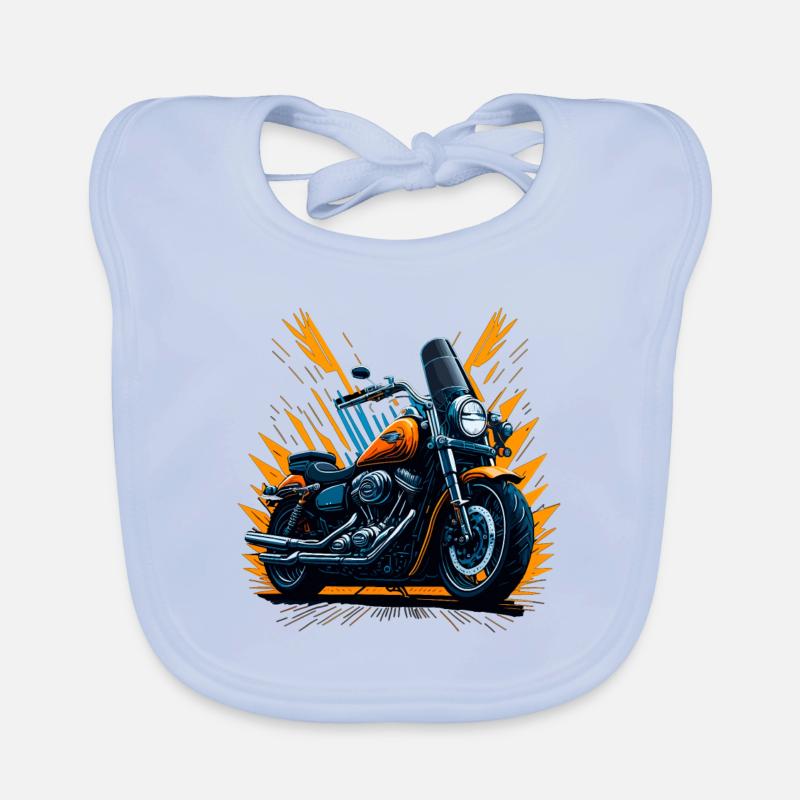 Moto classique Bavoir bio Bébé