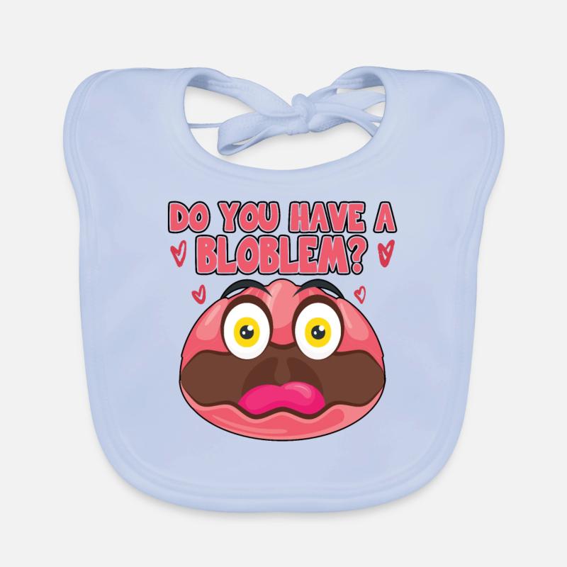 Costume de Blobfish - Visage de poisson Blob laid - Bavoir bio Bébé
