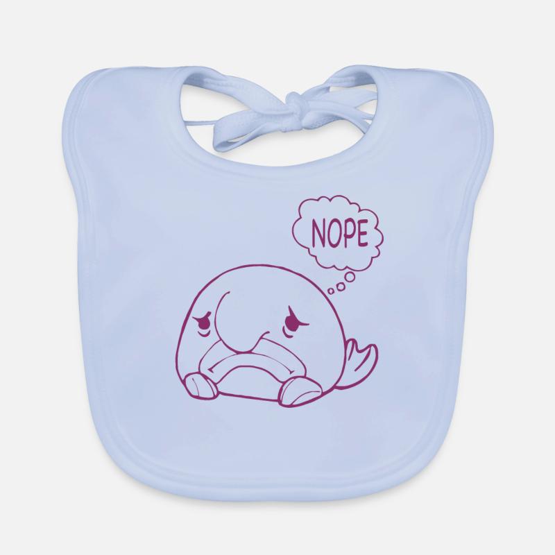 Costume de Blobfish - Visage de poisson Blob laid - Bavoir bio Bébé