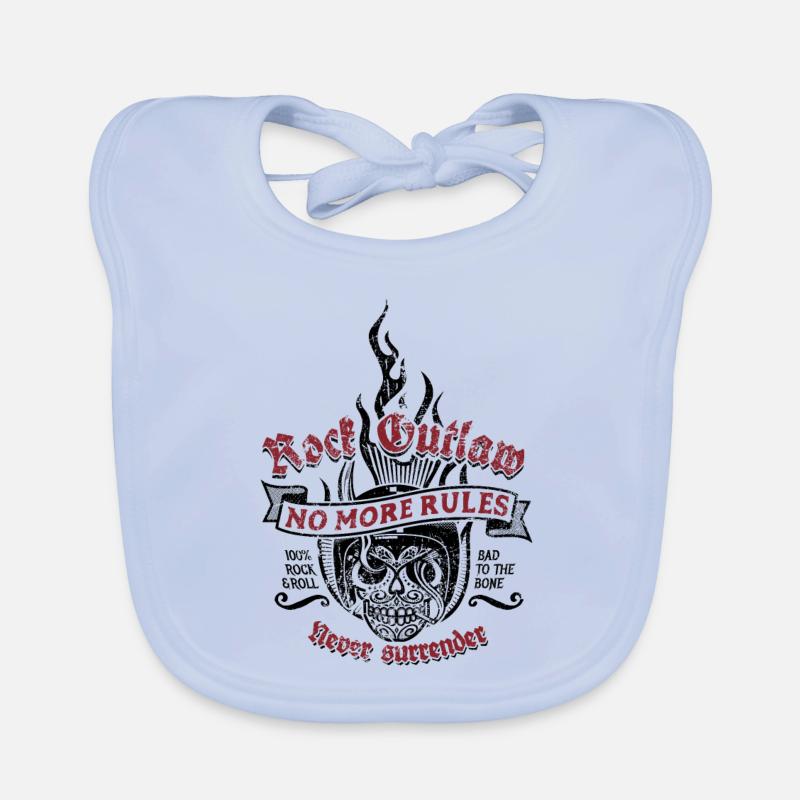 Rock Outlaw - No More Rules - Never Surrender Bavoir bio Bébé