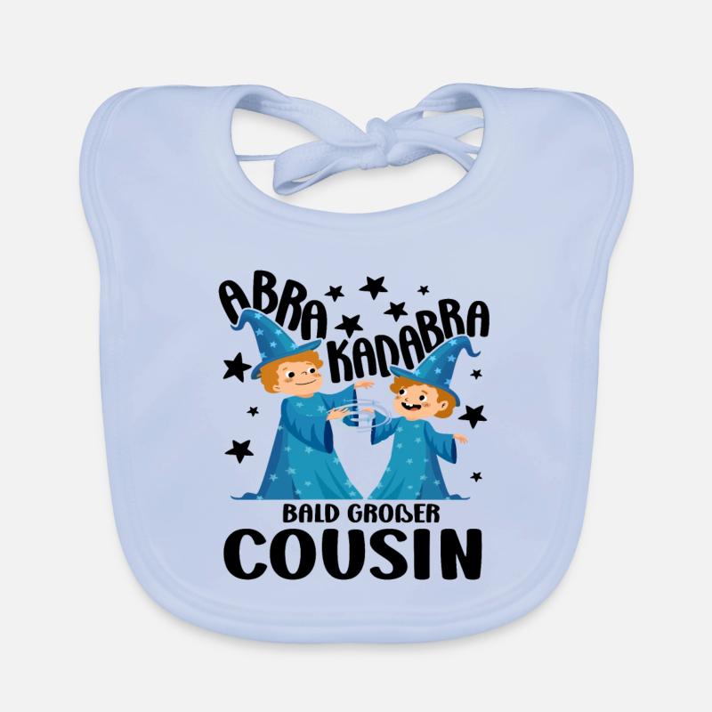 Ich Werde Großer Cousin Magier bald Cousin Baby Bio-Lätzchen