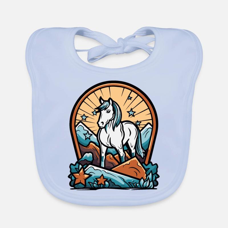 J’aime mon poney Bavoir bio Bébé