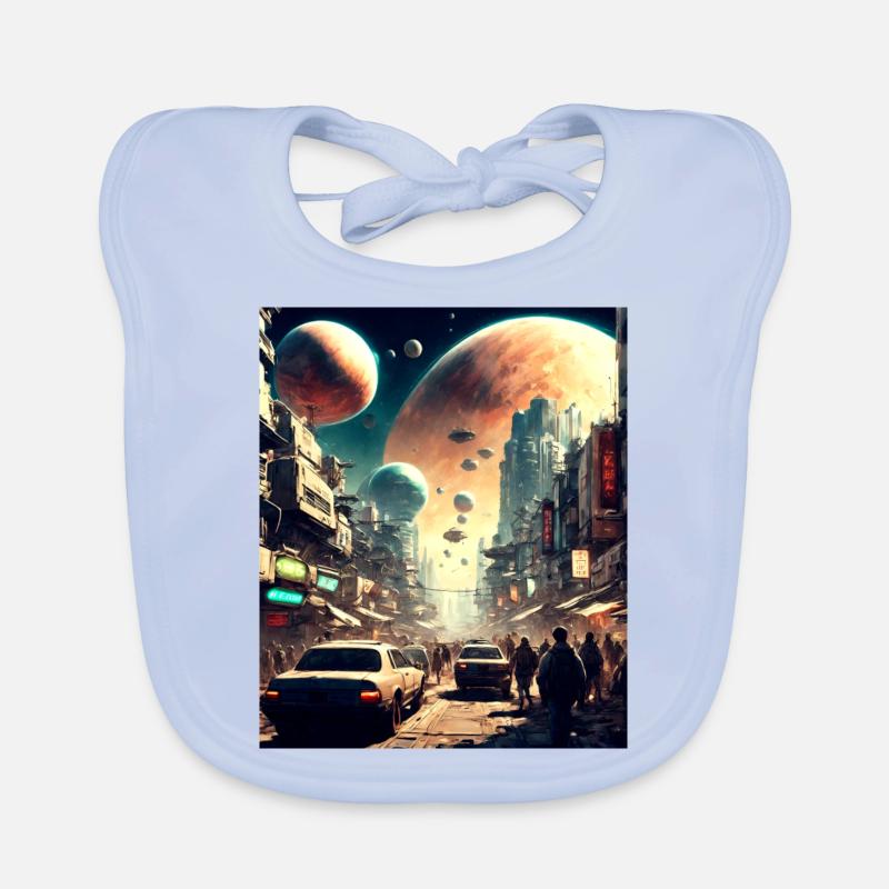 Japan Outer Space Organic Baby Bibs