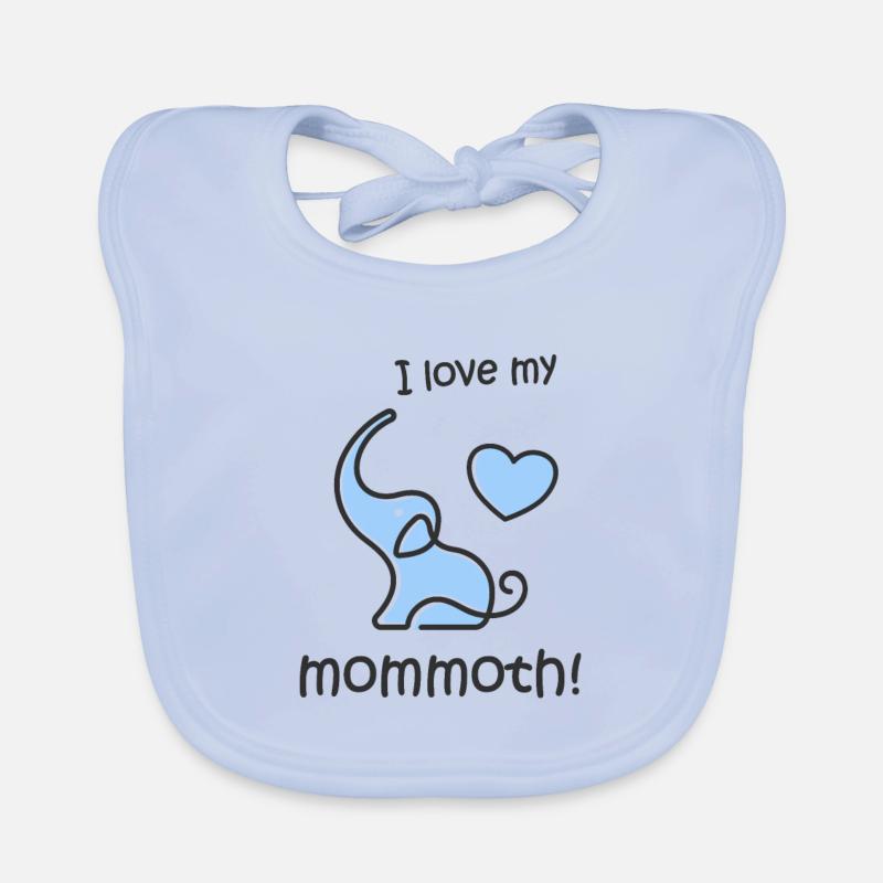 Fans de l’âge de glace de l’éléphant mammouth et futures mamans Bavoir bio Bébé