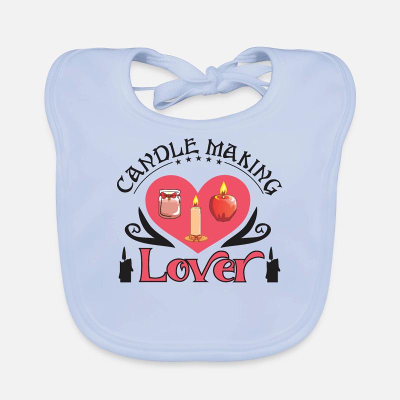 Candle Making Lover Organic Baby Bibs