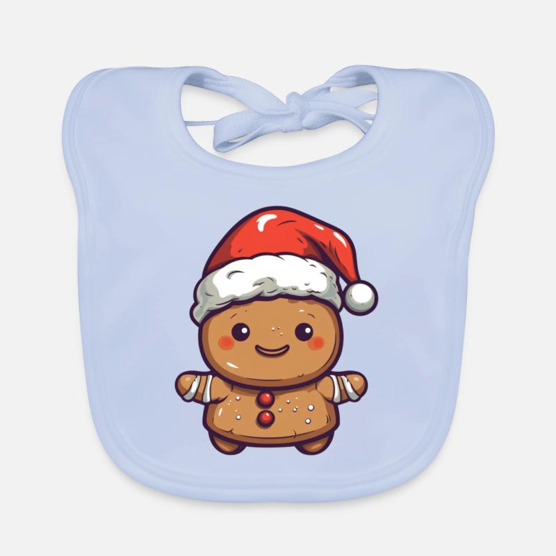 Joyeux Noël Biscuits au gingembre Bavoir bio Bébé