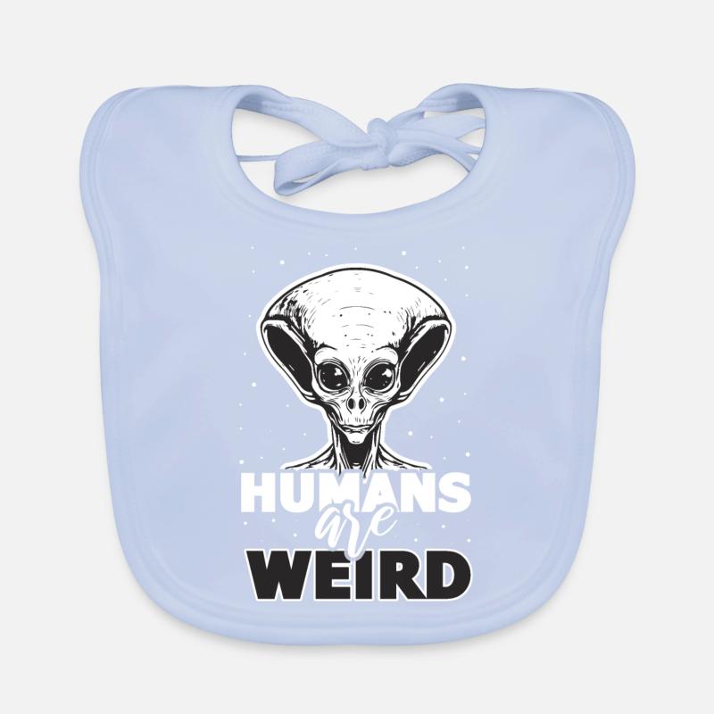 Alien, UFO, UAP, Space, Space Flying Object Organic Baby Bibs