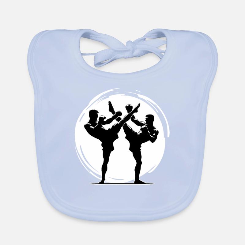 Kickboxing Kickboxer Sparring Bavoir bio Bébé