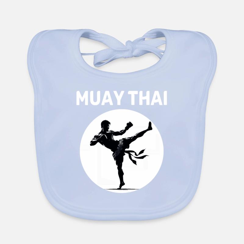 Muay Thai Kämpfer Baby Bio-Lätzchen