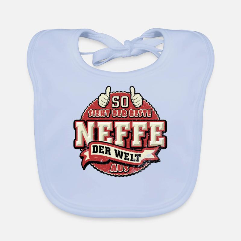 So sieht der beste Neffe der Welt aus Baby Bio-Lätzchen