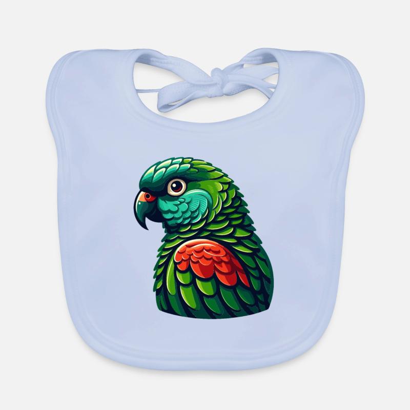 Green Cheeked Conure Cute Conure Parrot Organic Baby Bibs