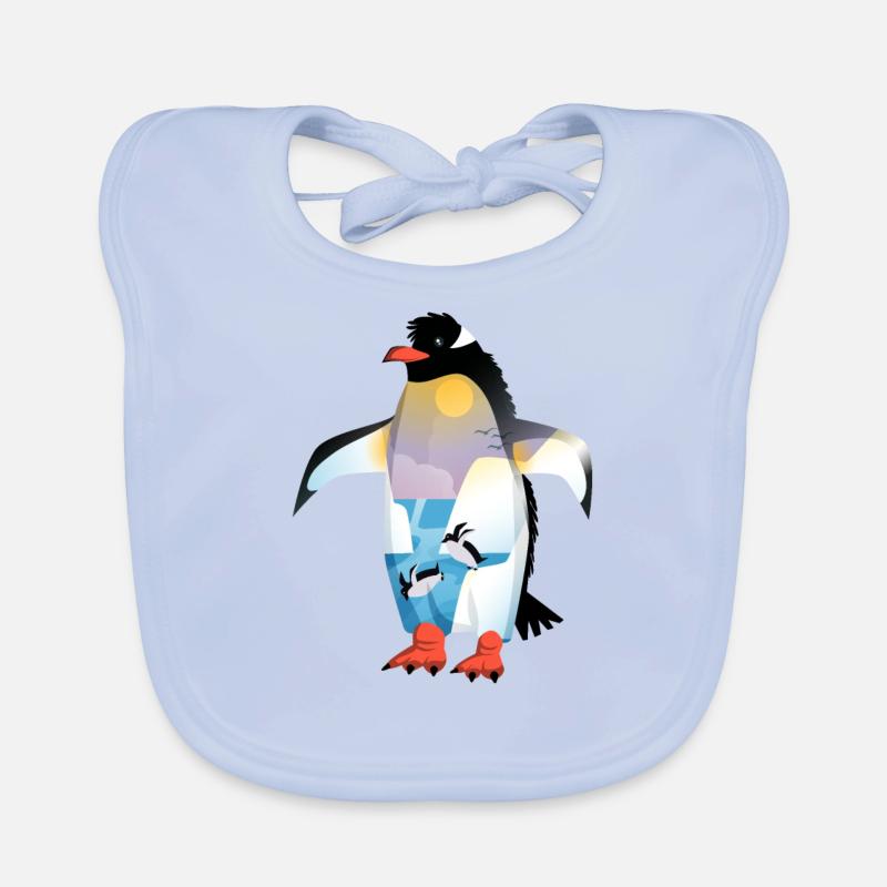 Pingouin Bavoir bio Bébé