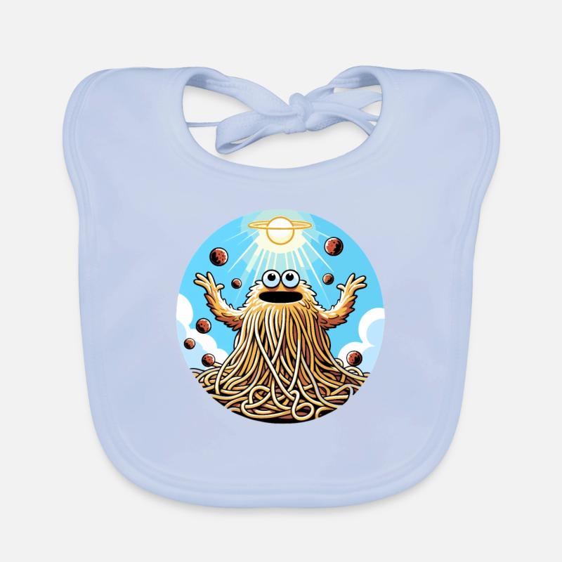 Funny Atheist Flying Spaghetti Monster Organic Baby Bibs