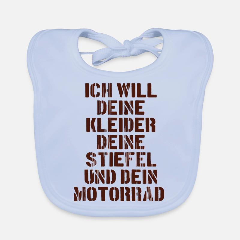 Dresses - Boots - Motorcycle Saying Organic Baby Bibs