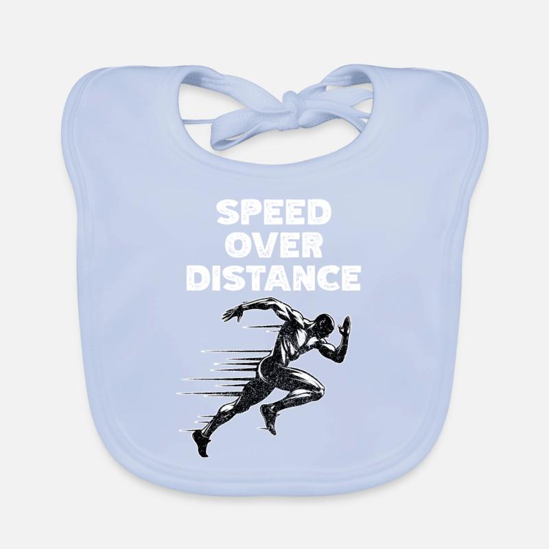 Bahnläufer Sprinter Sprint 100m Sprinter Baby Bio-Lätzchen