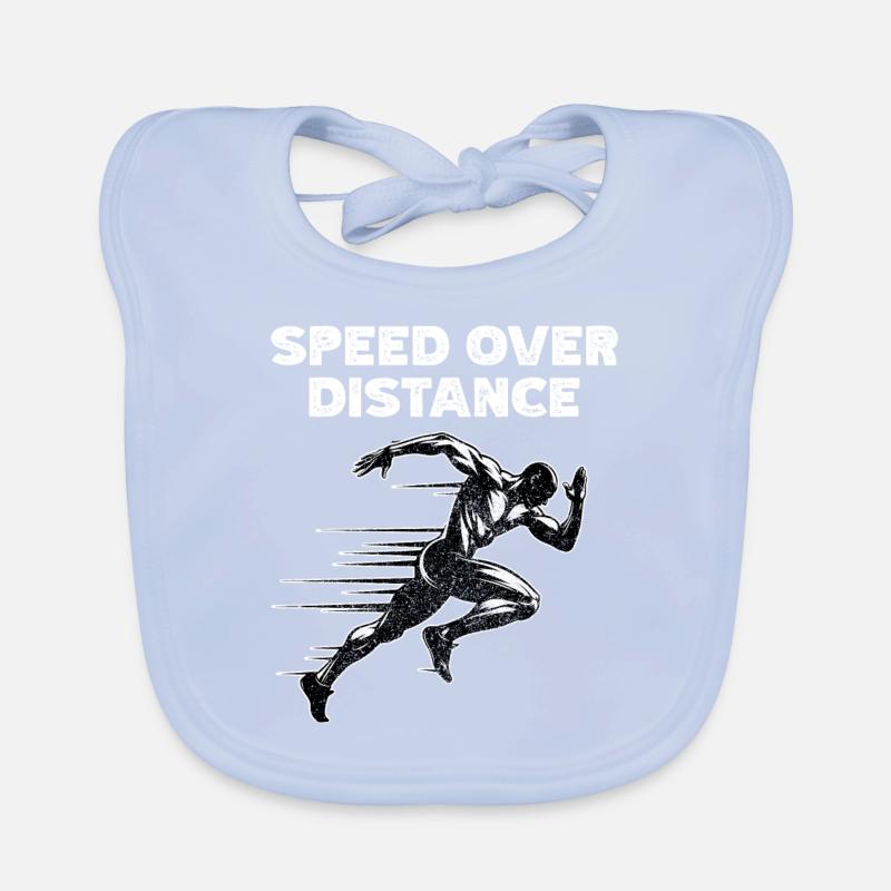 Coureur sur piste Sprinter Sprint 100m sprinter Bavoir bio Bébé