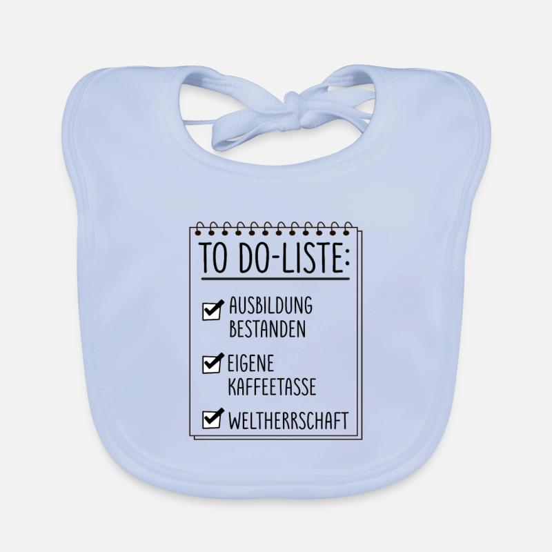 Ausbildung Spruch Gratulation Abschluss Geschenk Baby Bio-Lätzchen
