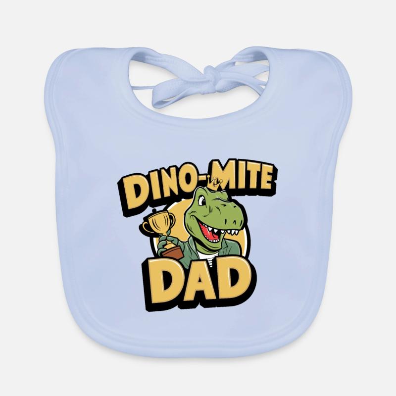 DINO-MITE DAD Organic Baby Bibs