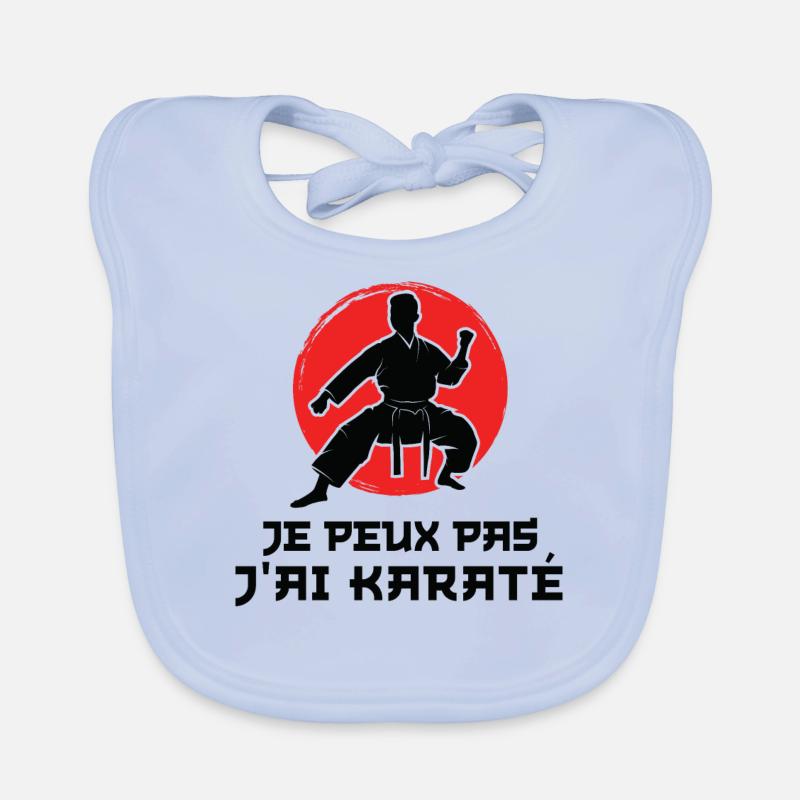 Je Peux pas j'ai karaté karate karateka Bavoir bio Bébé