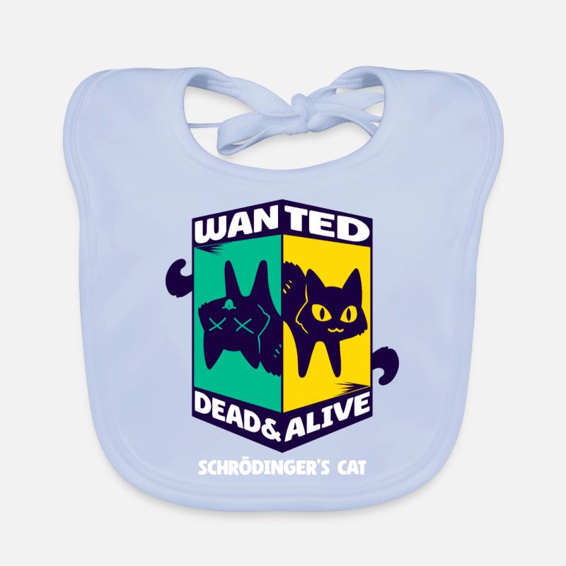 Physics Quantum Nerd Dead Alive Schrödinger's Cat Organic Baby Bibs