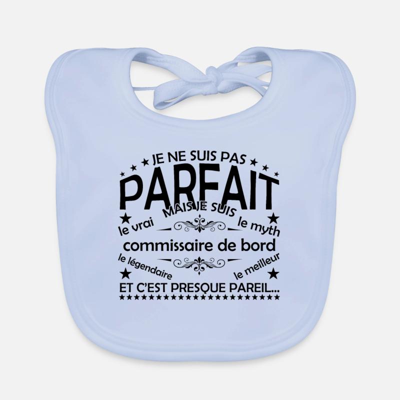 commissaire de bord cadeau commissaire de bord le Bavoir bio Bébé