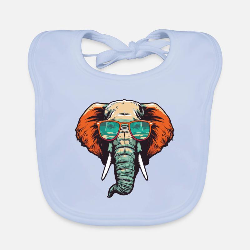 Tête d’éléphant Cool Bavoir bio Bébé