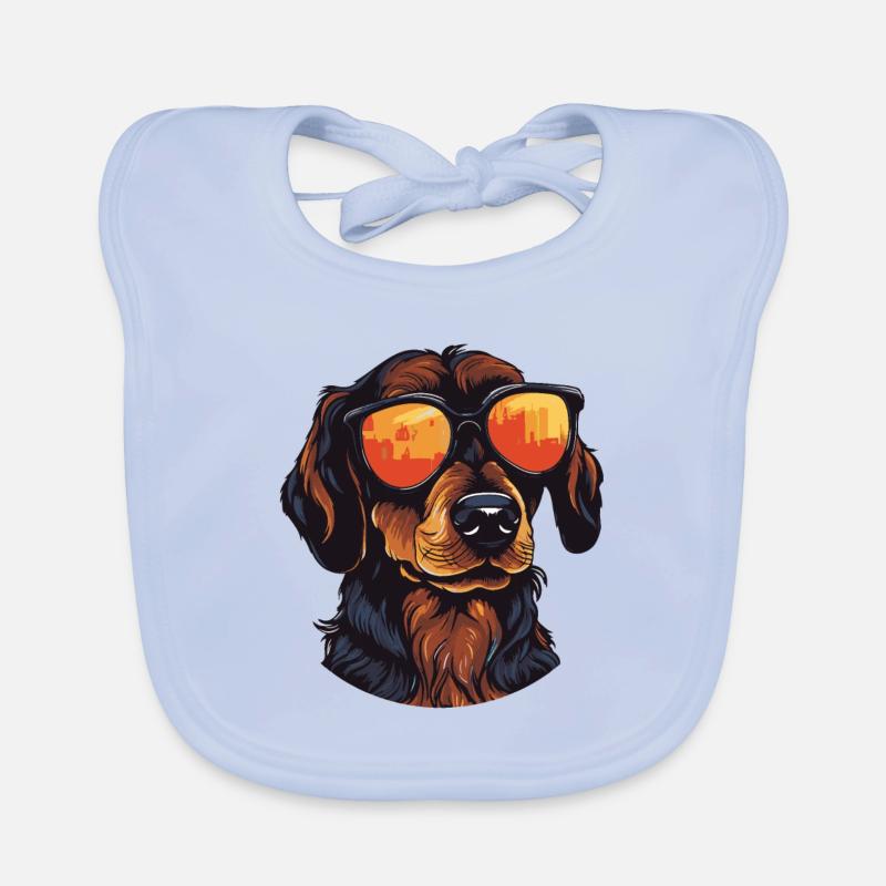 Teckel Tête De Chien Teckel Bavoir bio Bébé