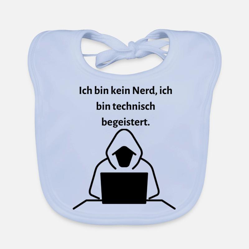 Ich bin kein Nerd ich bin technisch begeistert Baby Bio-Lätzchen