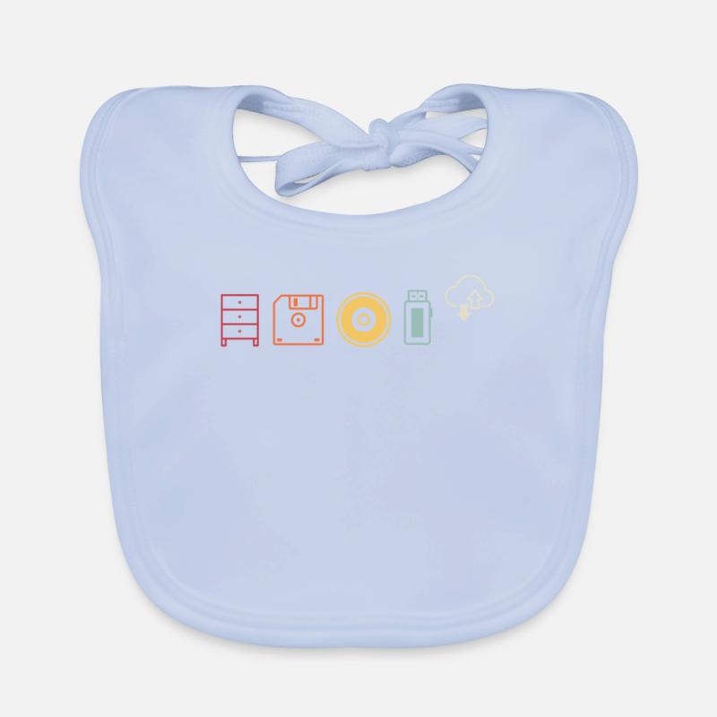 IT Geek, Accessoires PC Évolution des périphériques de stockage Bavoir bio Bébé