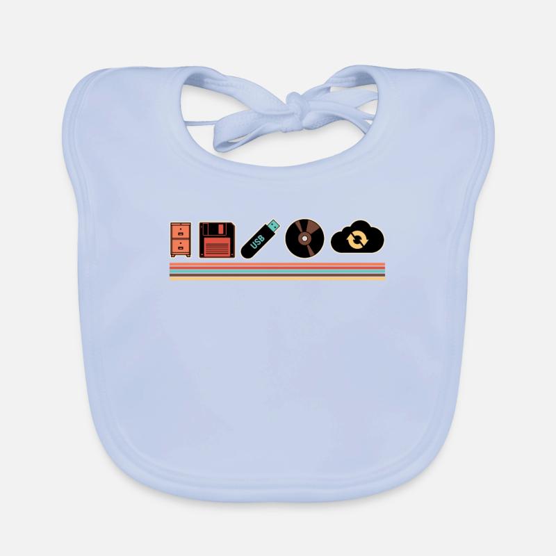 IT Geek, Accessoires PC Évolution des périphériques de stockage Bavoir bio Bébé