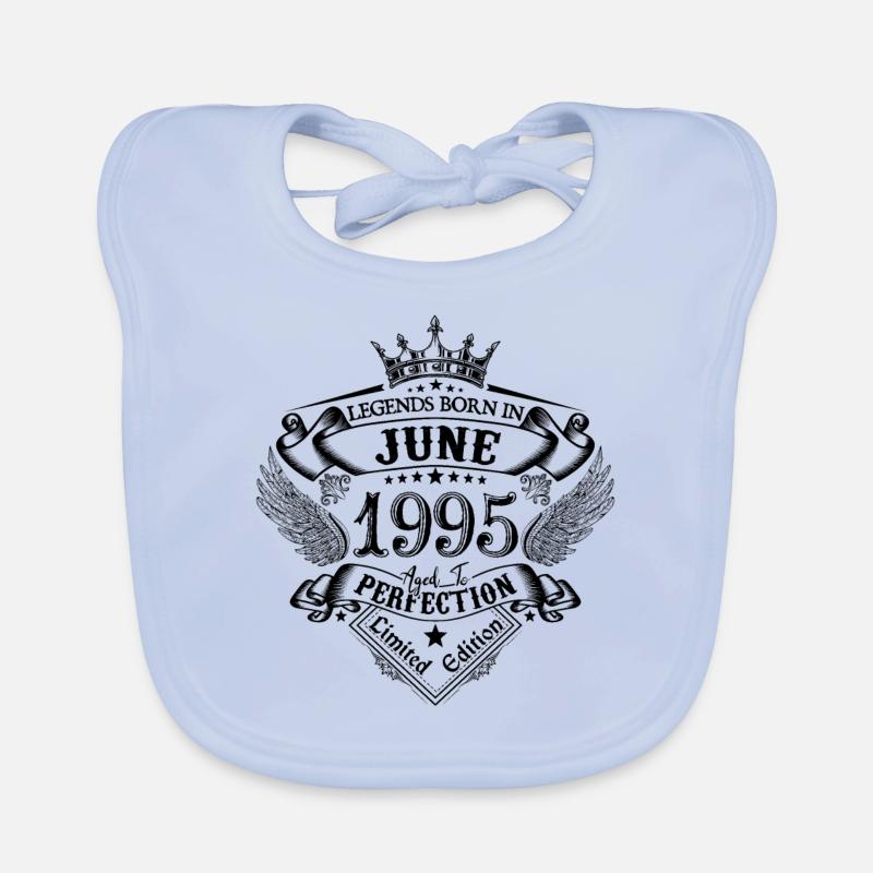Geburtstag Juni 1995 Juni Jubiläum 1995 Baby Bio-Lätzchen