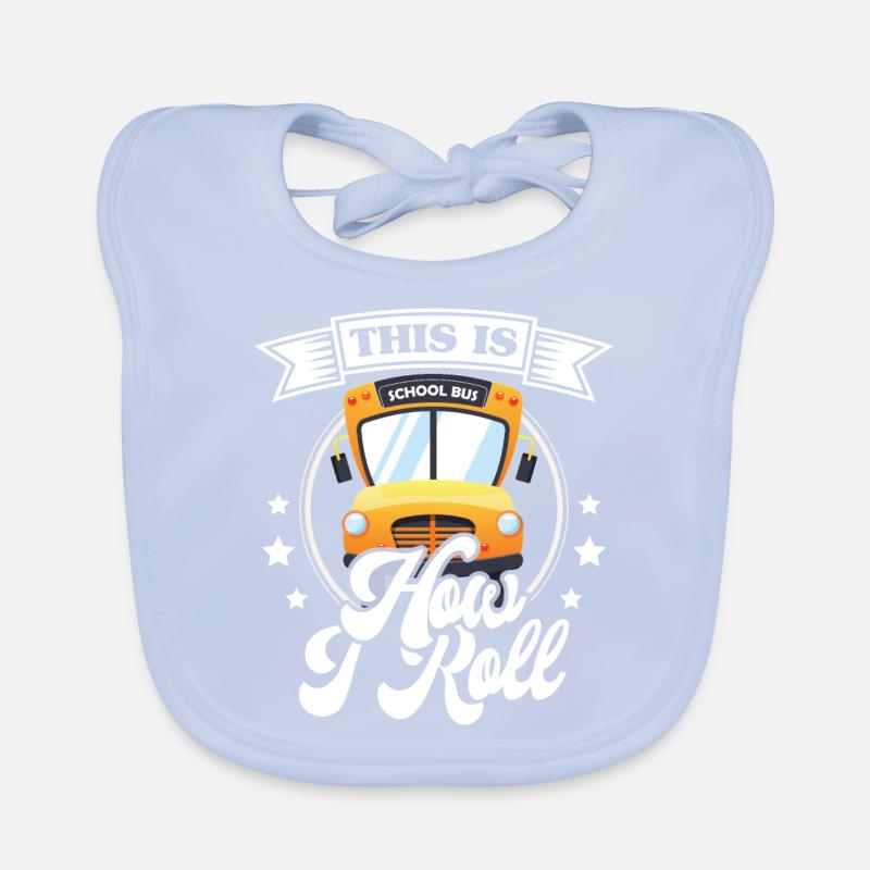 lustiges Busfahrer Schulbusfahrer Spruch Geschenk Baby Bio-Lätzchen