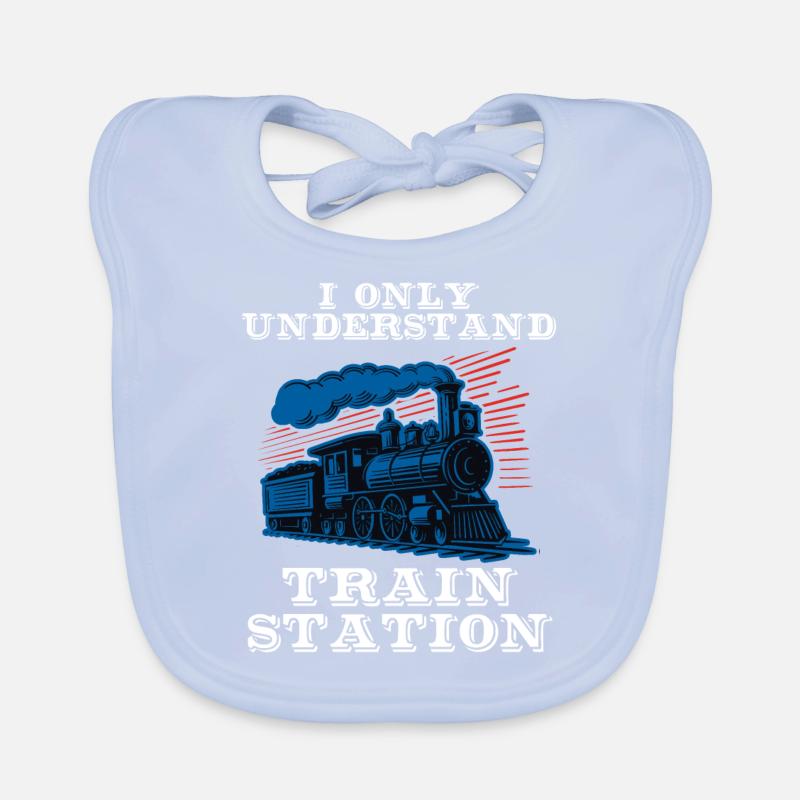 Model Maker, Model Railway, Model Locomotive Organic Baby Bibs